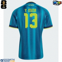Moški Nogometni dresi Kolumbija Yerry Mina #13 Gostujoči SP 2026 Kratek Rokav